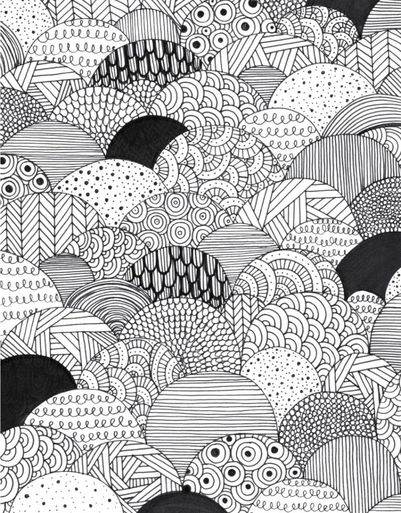 Doodle coloring page