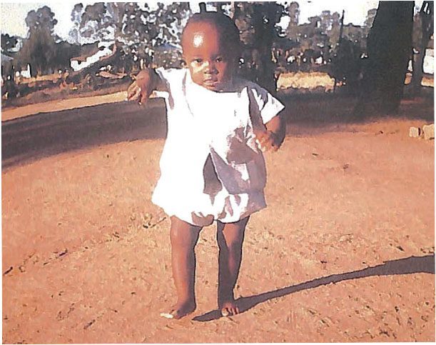 Joy Tlou as a baby