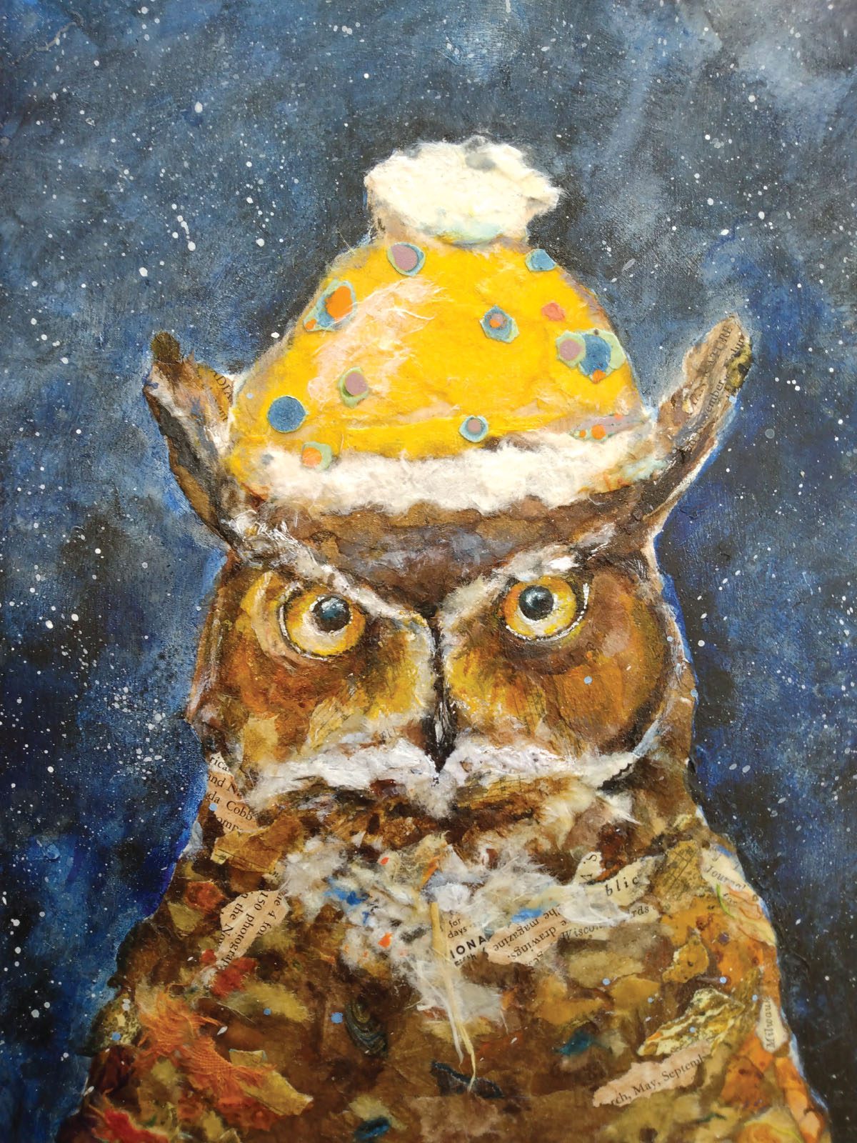 Owl artwork by Mary Thompson