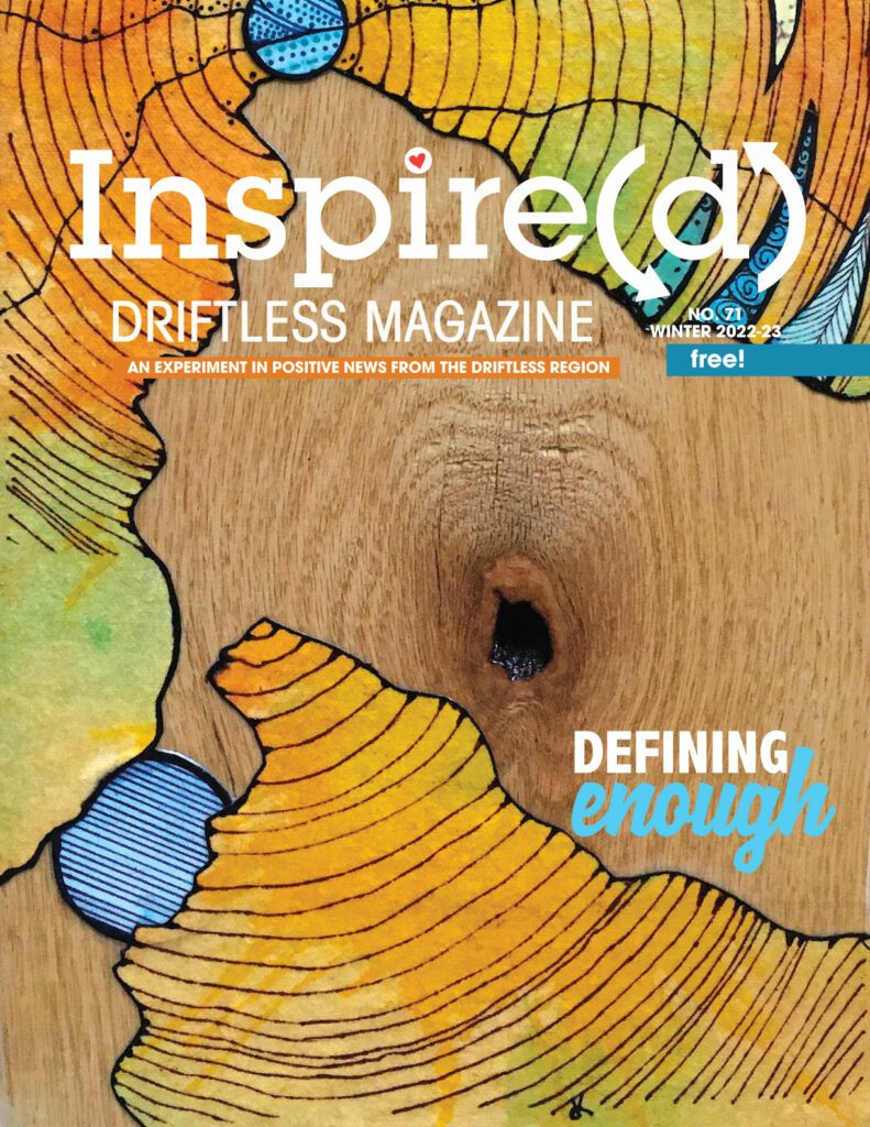 Inspire(d) Winter 2022-23 cover art by Diane Knight