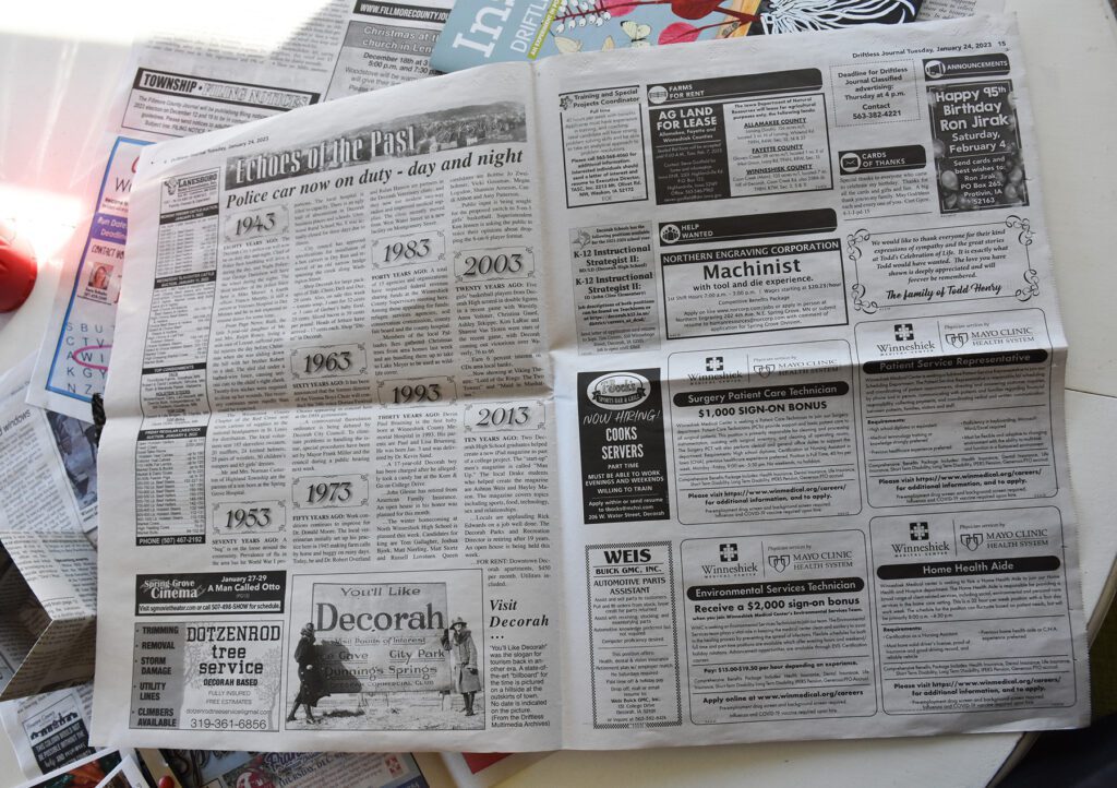 Newspaper for Paper Seed Starter Boxes