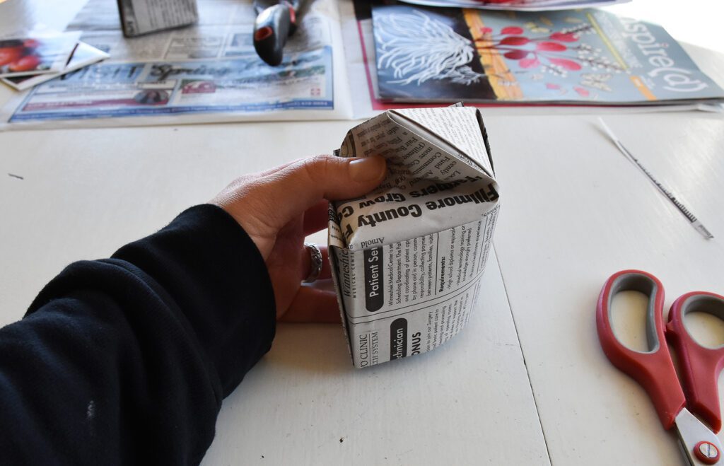 How to make Paper Seed Starter Boxes