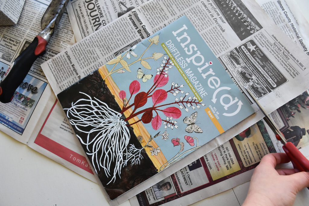 How to make Paper Seed Starter Boxes