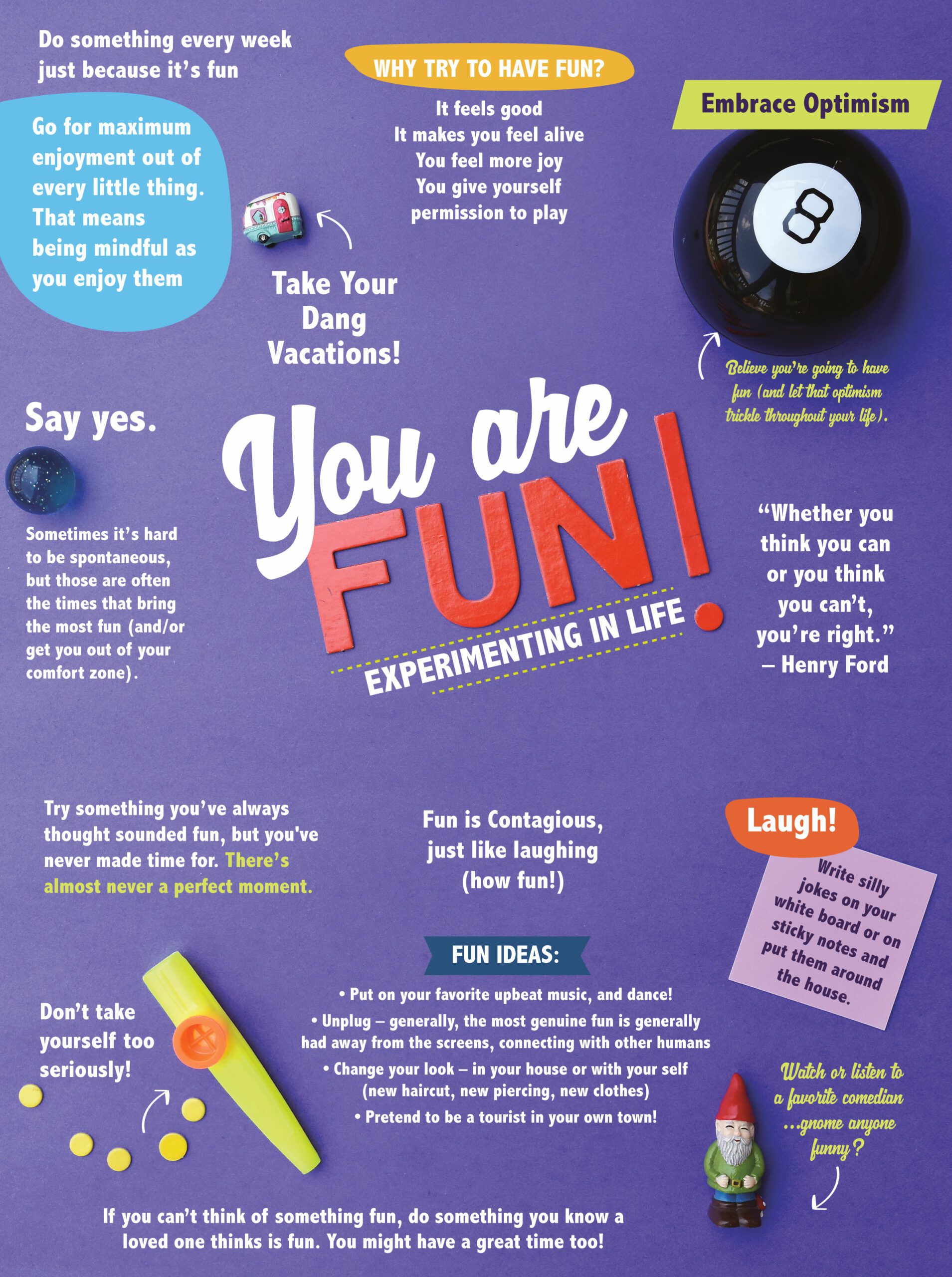 You are Fun: Experimenting in Life Infographic by Aryn Henning Nichols